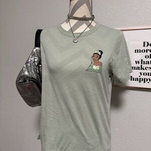 Disney Green Tiana Graphic Tee